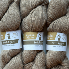 Alpaka 100% Natur hellbraun 100g 180m