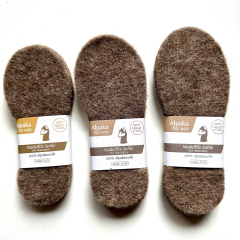 Einlegesohle 100% Alpakafilz Gr. 21 - 35 f�r Kinder