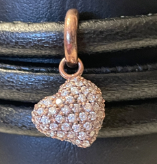 Story by Kranz & Ziegler Charm Anh�nger Herz pav� rose gold vers.Silber 2208853