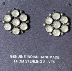 Perlmutt Bl�ten Cluster Navajo Handarbeit