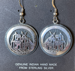 Pueblo Overlay Hopi Ohrh�nger Authentic Hopi Overlay