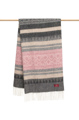 Alpakadecke MUNDO rosa/anthrazit