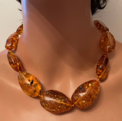 Bernstein 11 grosse Steine Collier