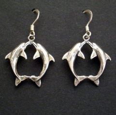 Delfin Ohrh�nger Kissing Dolphins